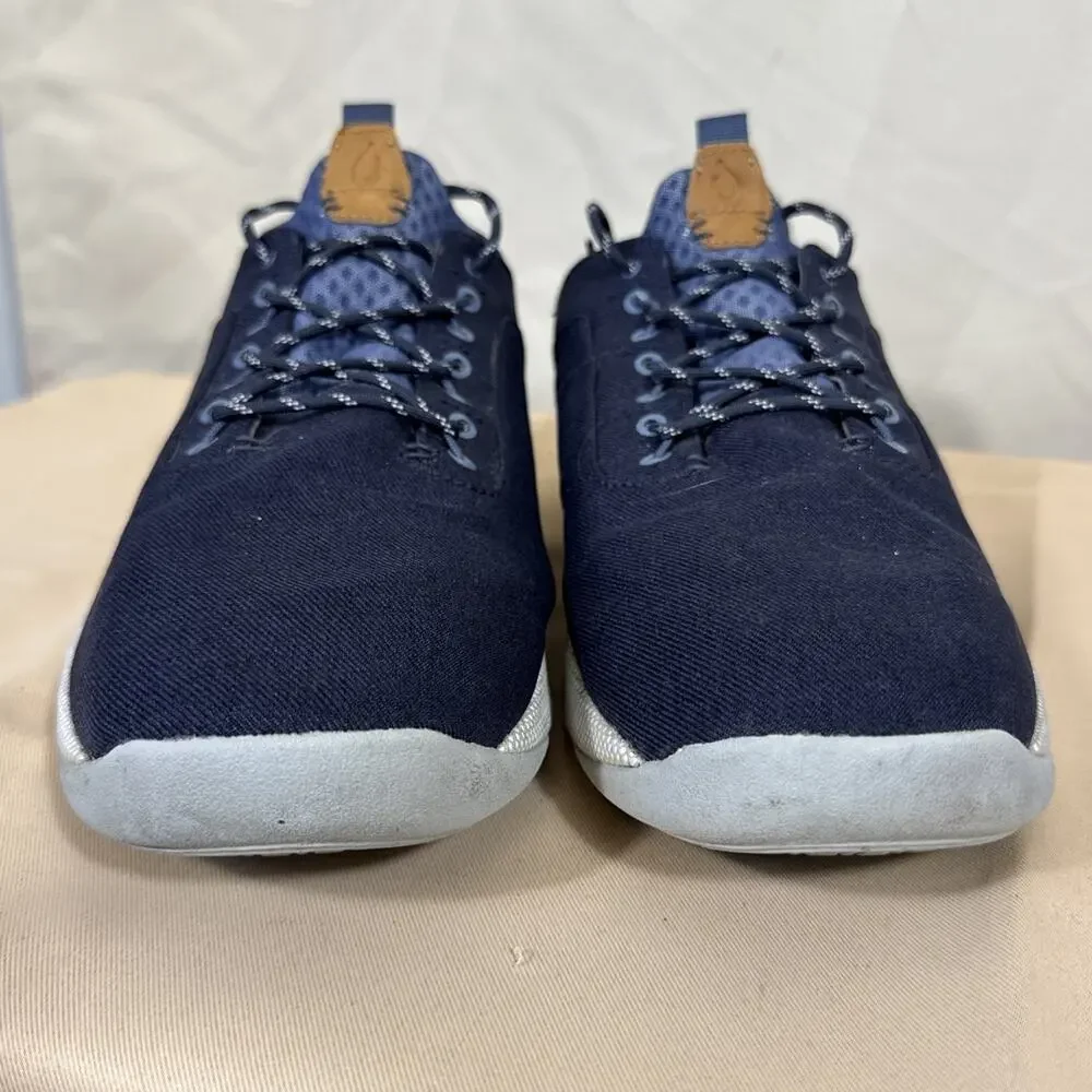OluKai Nanea Li Mens 14 Navy Blue Sneakers Comfort Walking Casual Shoes EU 47